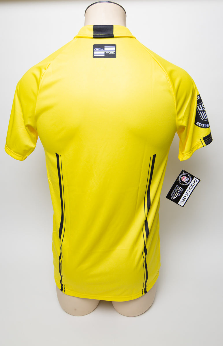 Official Sports USSF S/S Economy Referee Jersey - Black / White