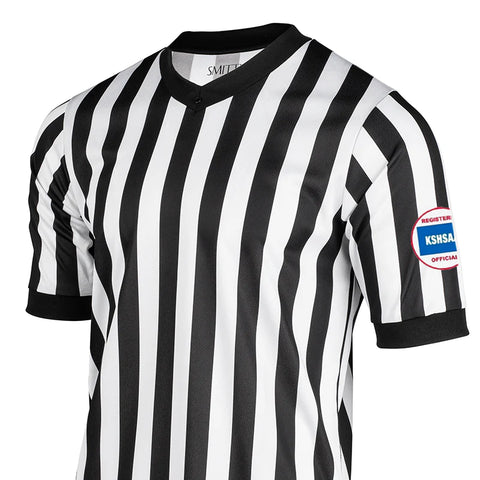 Kansas KSHSAA LOGO Dye Sublimated V-Neck-MESH Material