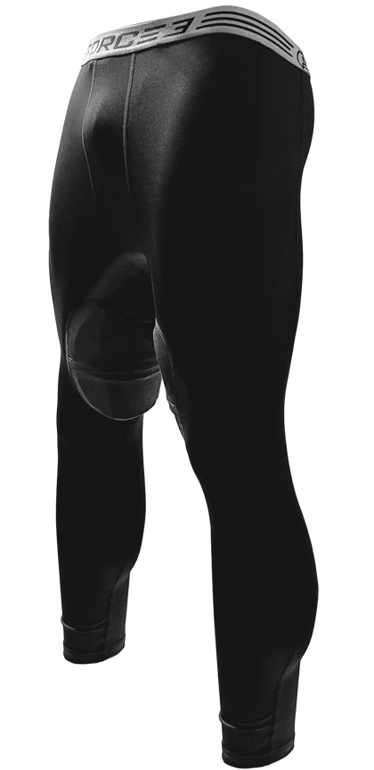 FORCE3 Men's Compression Tights with Hero Tech Impact Protection