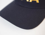 PIAA Navy Long Base Fitted Cap-8 stitch