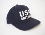 USA Softball Fitted 6 Stitch Cap