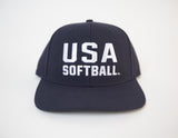 USA Softball Fitted 6 Stitch Cap