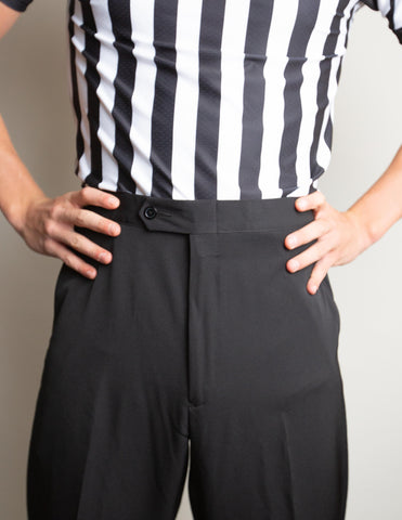 Smitty Men's Basketball Flat Front Officials Pants With Belt Loops For Sale  | Get Your Referee pants from SportsDepot.com