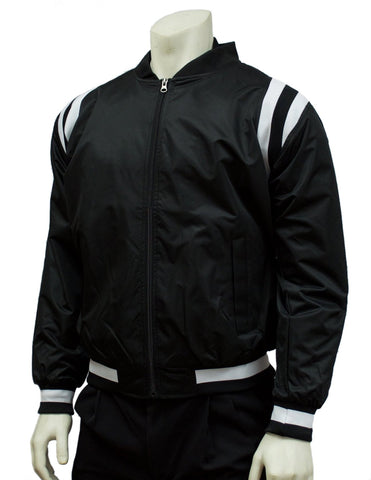 Smitty Collegiate Style Black Jacket w/ Black & White Side Insets
