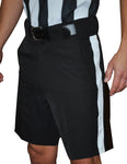 Smitty Black Shorts with White Stripe